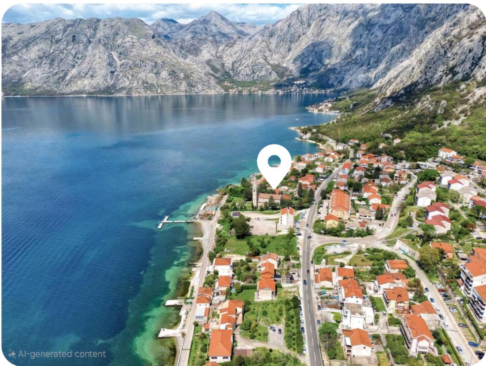 Apartment Rustic Attic Escape - 50m To - Sea View With Terrace - Private Parking Kotor